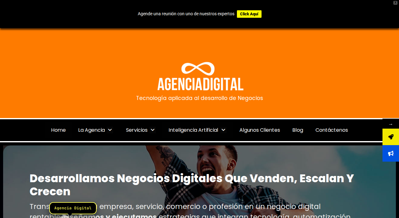 Captura de la web de agencia-digital-argentina