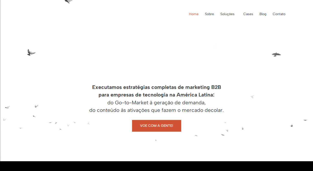 Captura de la web de Sabiá Agency