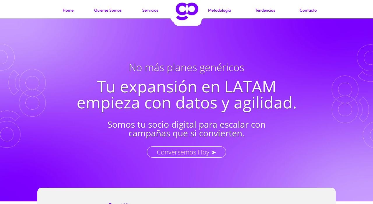 Captura de la web de agencia-show-global