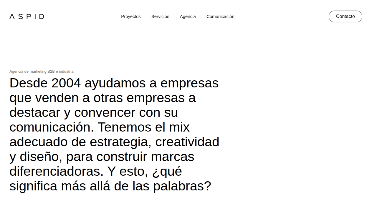 Captura de la web de aspid