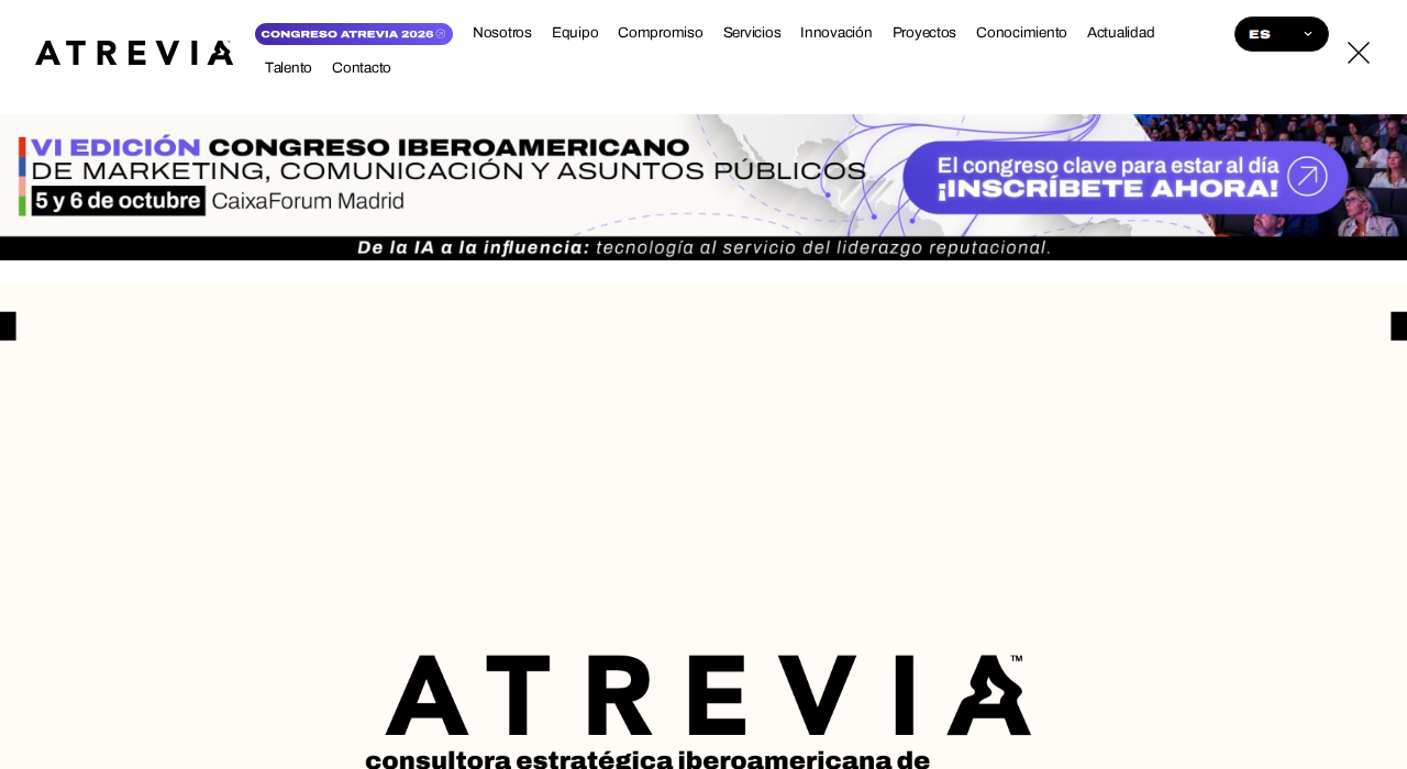 Captura de la web de ATREVIA
