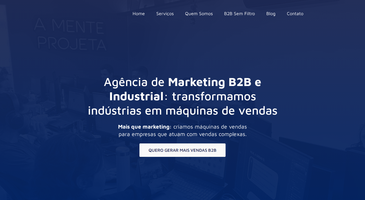 Captura de la web de B2B Agency