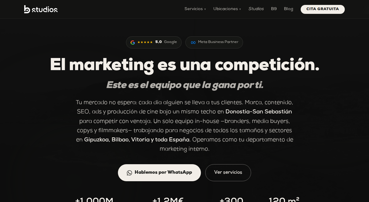 Captura de la web de B9 Studios