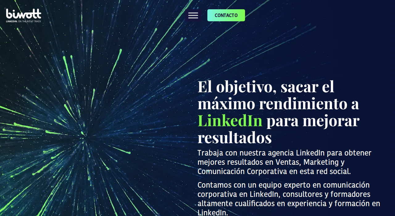 Captura de la web de Biwott