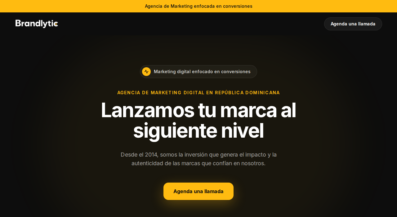 Captura de la web de Brandlytic
