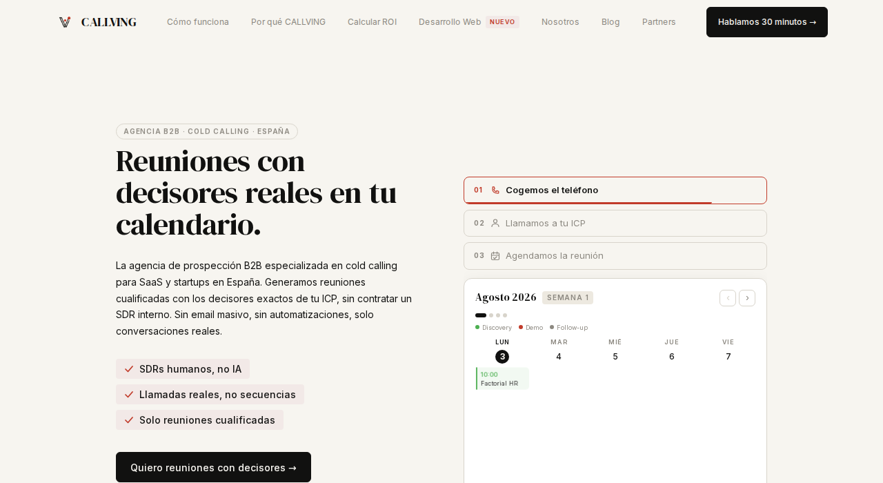 Captura de la web oficial
