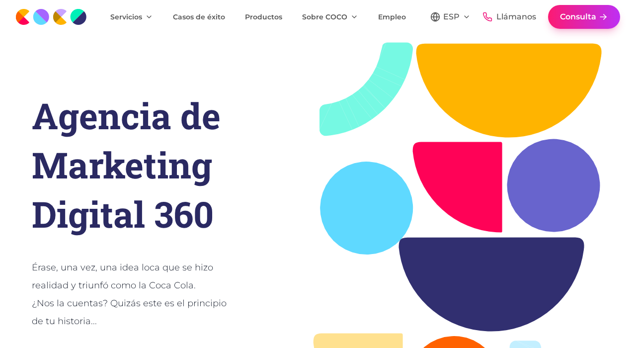 Captura de la web de Coco Solution