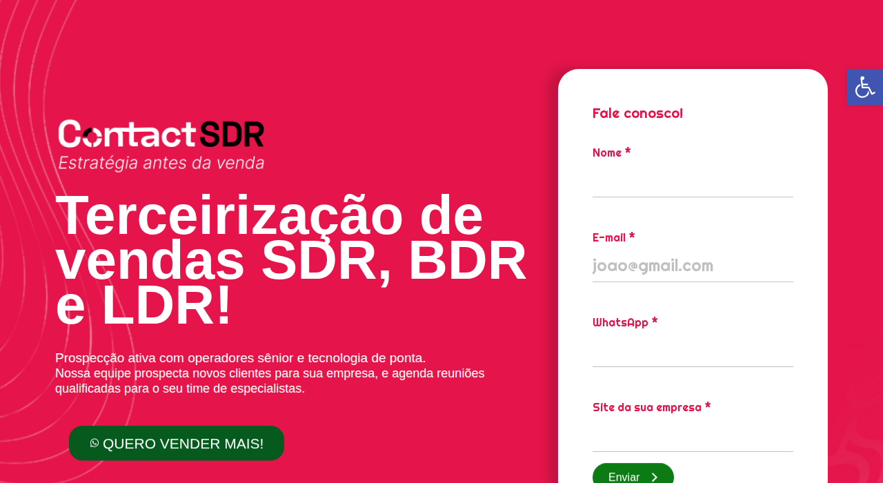 Captura de la web de Contact SDR