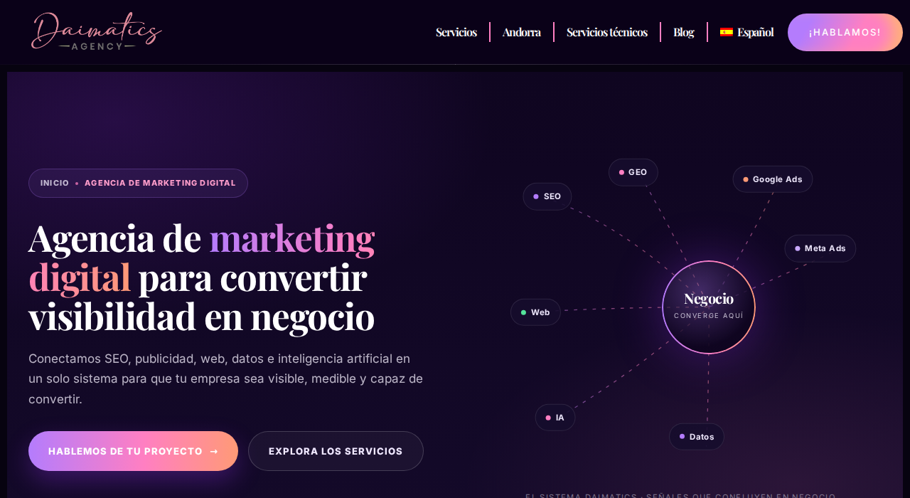Captura de la web de daimatics