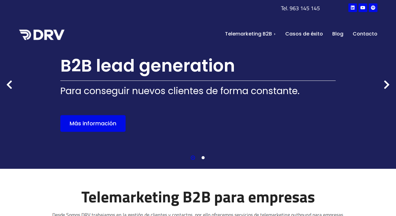 Captura de la web de DRV Sistemas