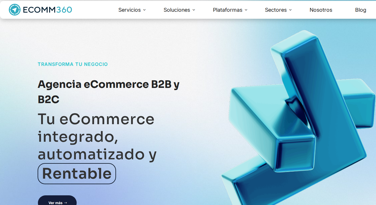 Captura de la web de eComm360