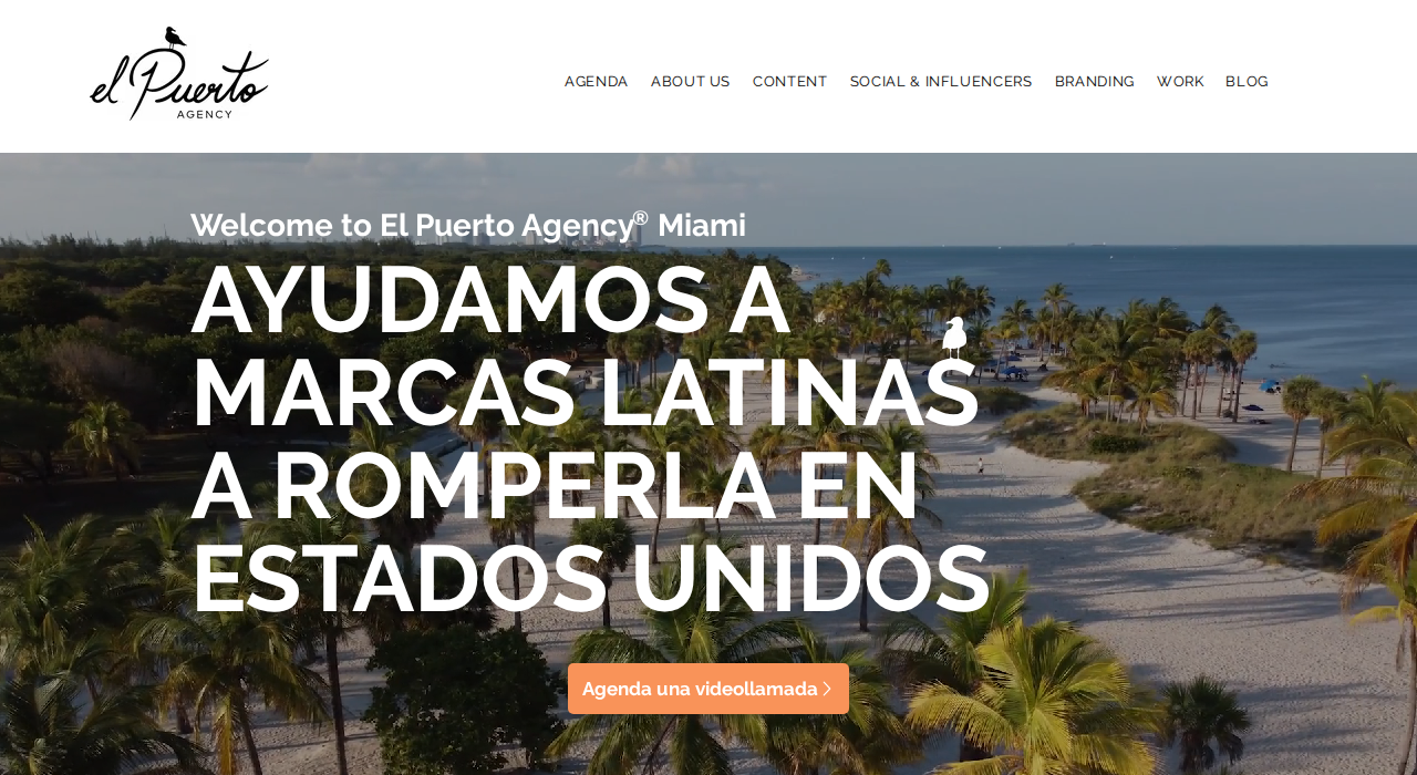 Captura de la web de el-puerto-agency