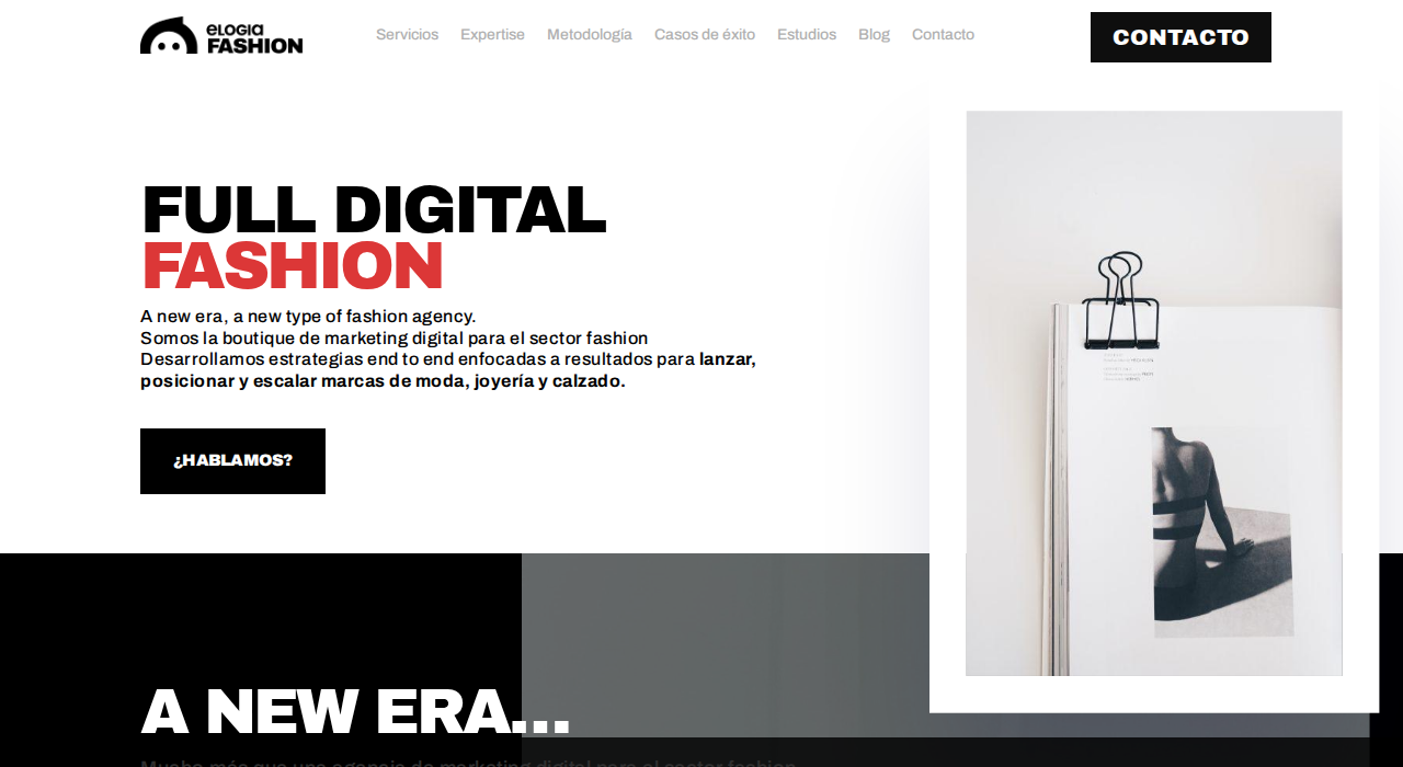 Captura de la web de elogia-fashion