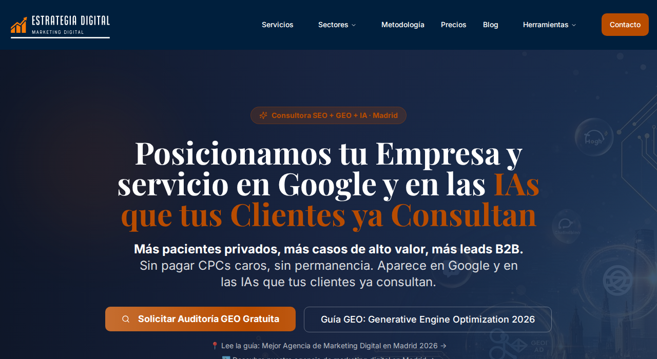 Captura de la web de Estrategia Digital