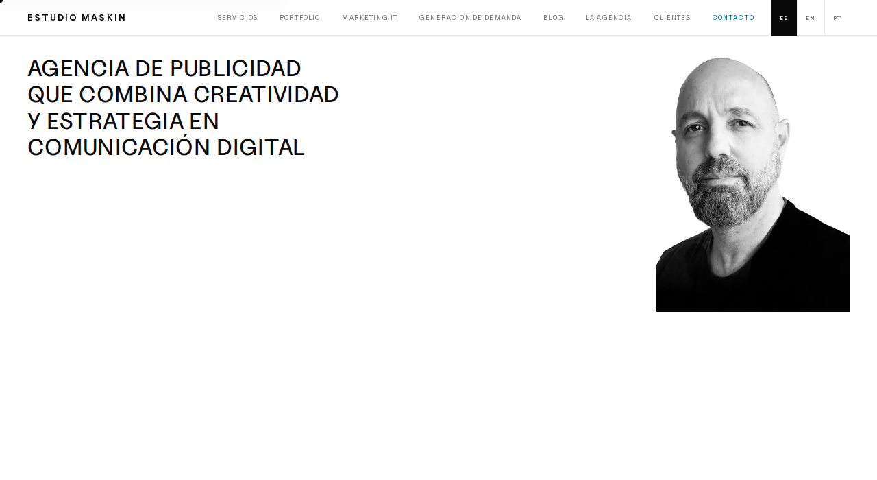 Captura de la web de Estudio Maskin