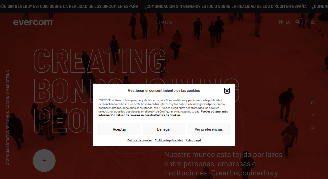 Captura de la web de Evercom