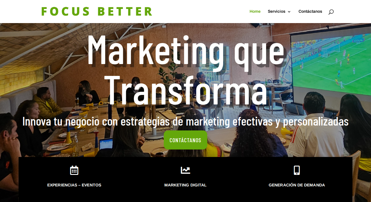 Captura de la web de focusbetter