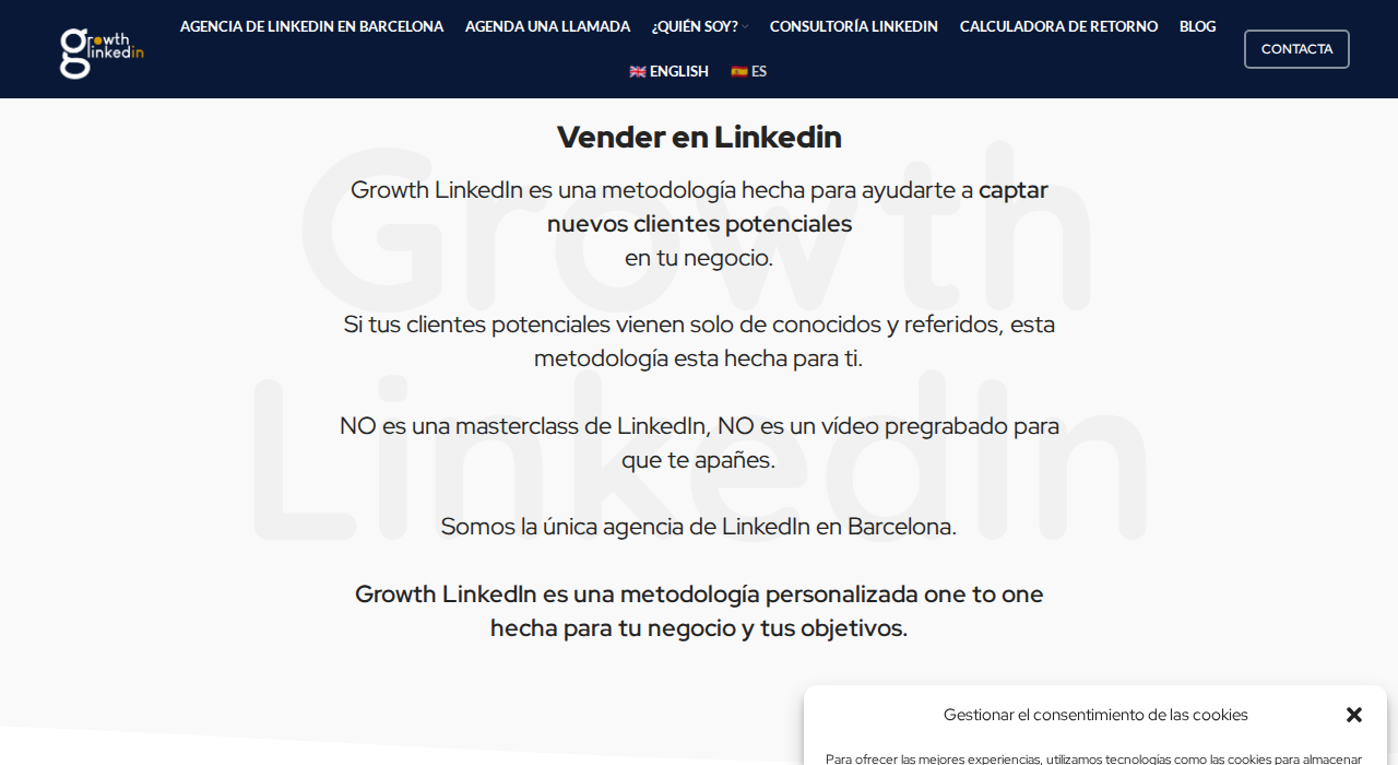 Captura de la web de Growth LinkedIn