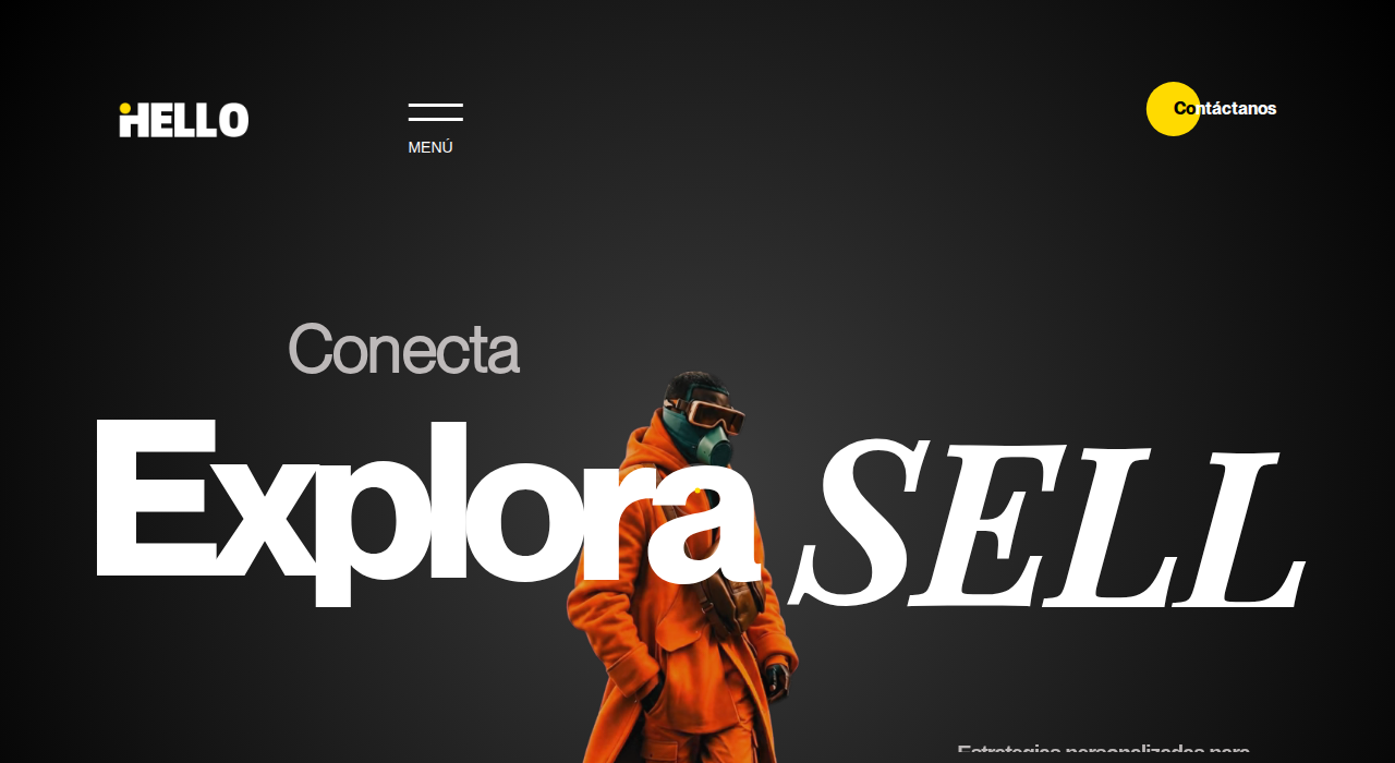 Captura de la web de HELLO Media