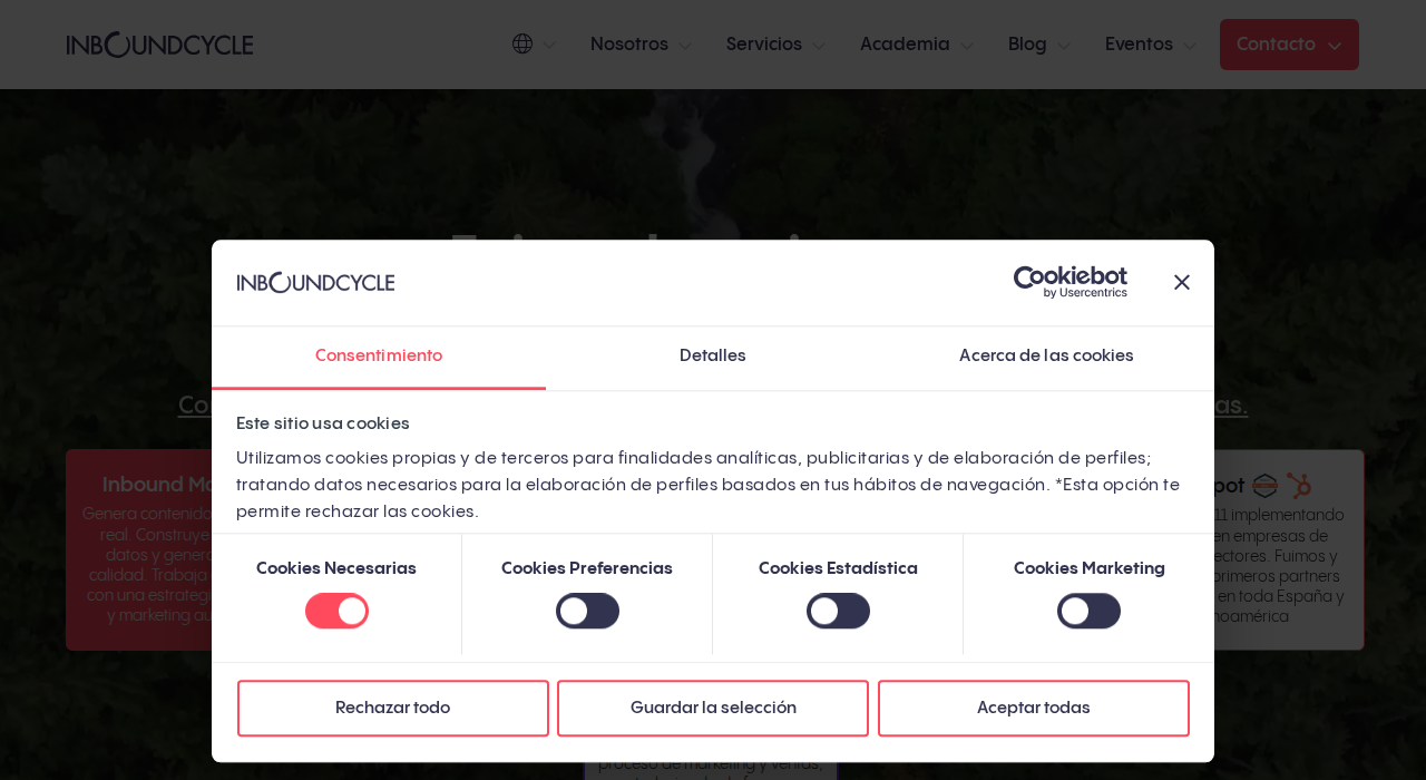 Captura de la web de InboundCycle