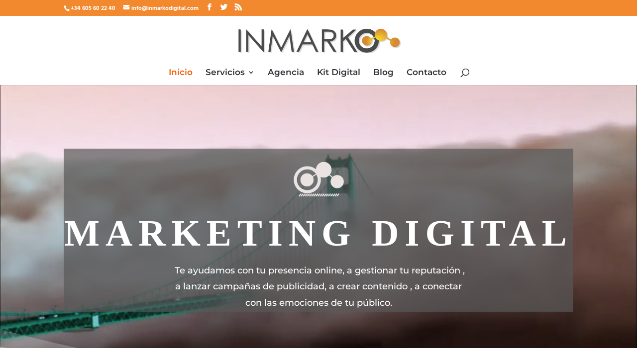 Captura de la web de Inmarko