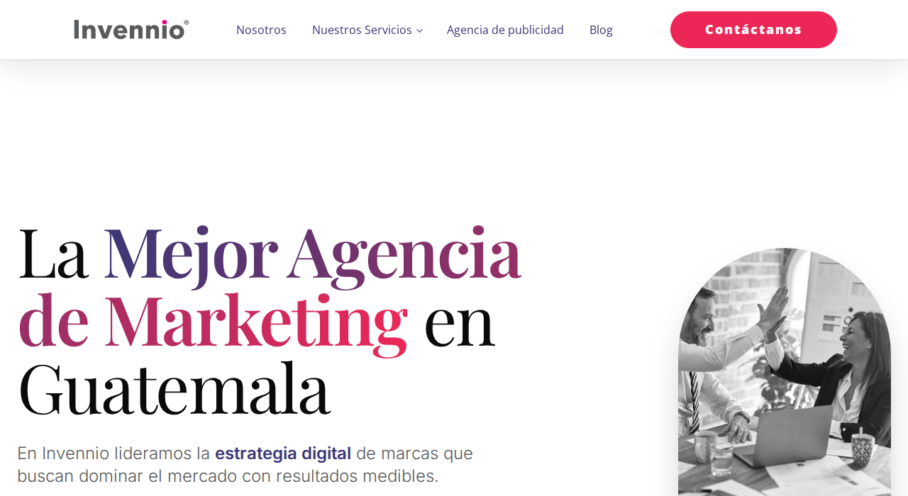 Captura de la web de Invennio