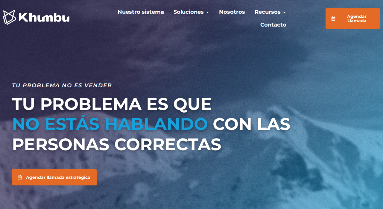 Captura de la web de Khumbu