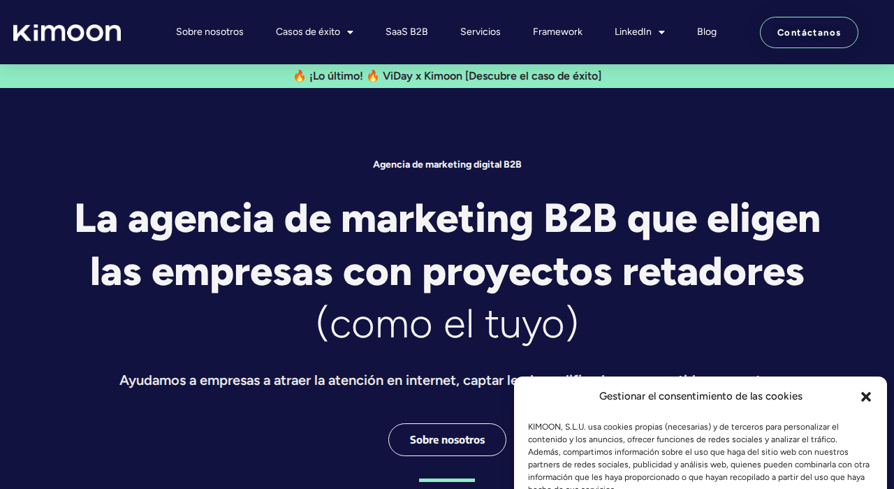 Captura de la web de Kimoon.io