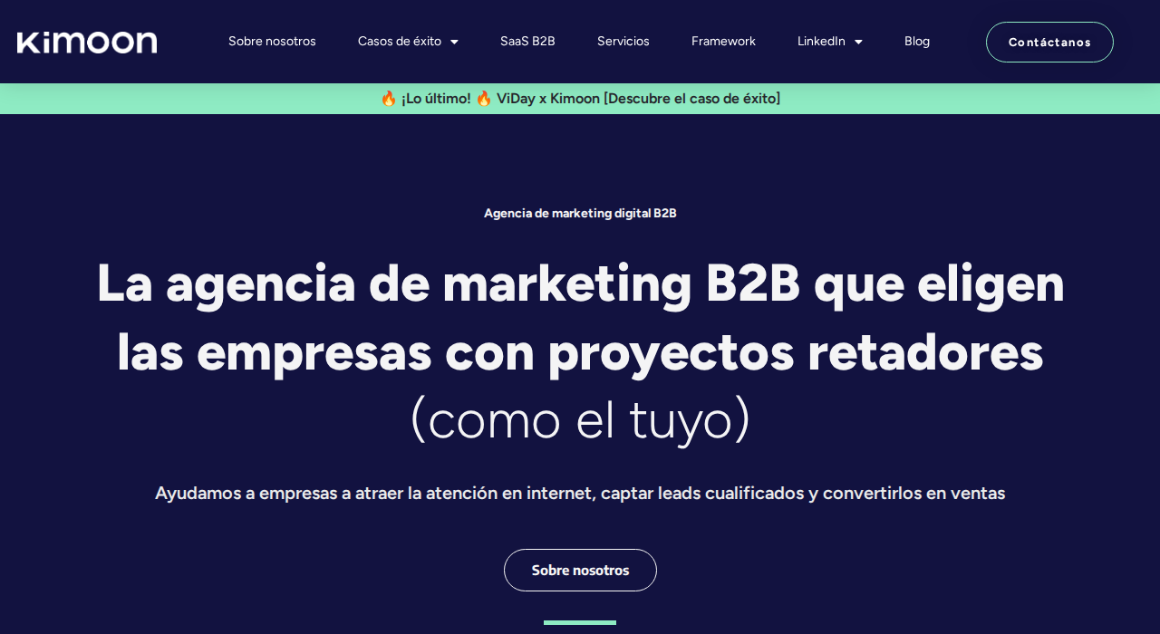 Captura de la web de Kimoon