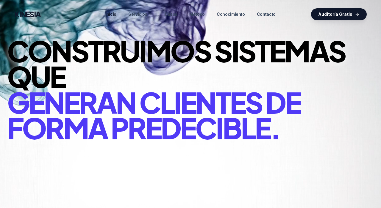 Captura de la web de Kinesia