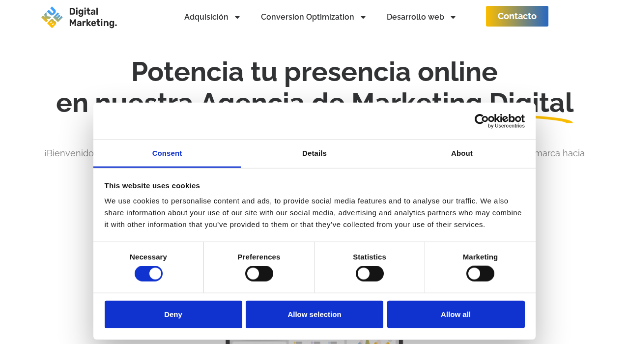 Captura de la web de kube-agency