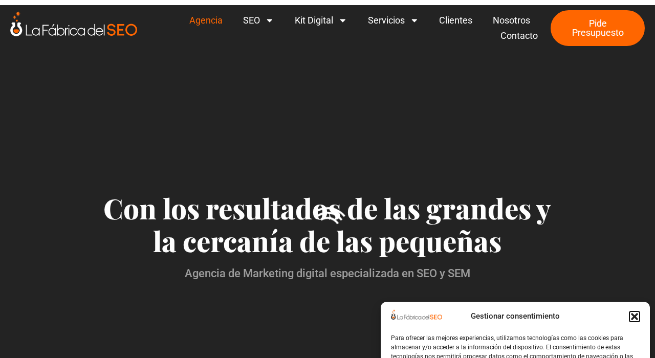 Captura de la web de La Fábrica del SEO