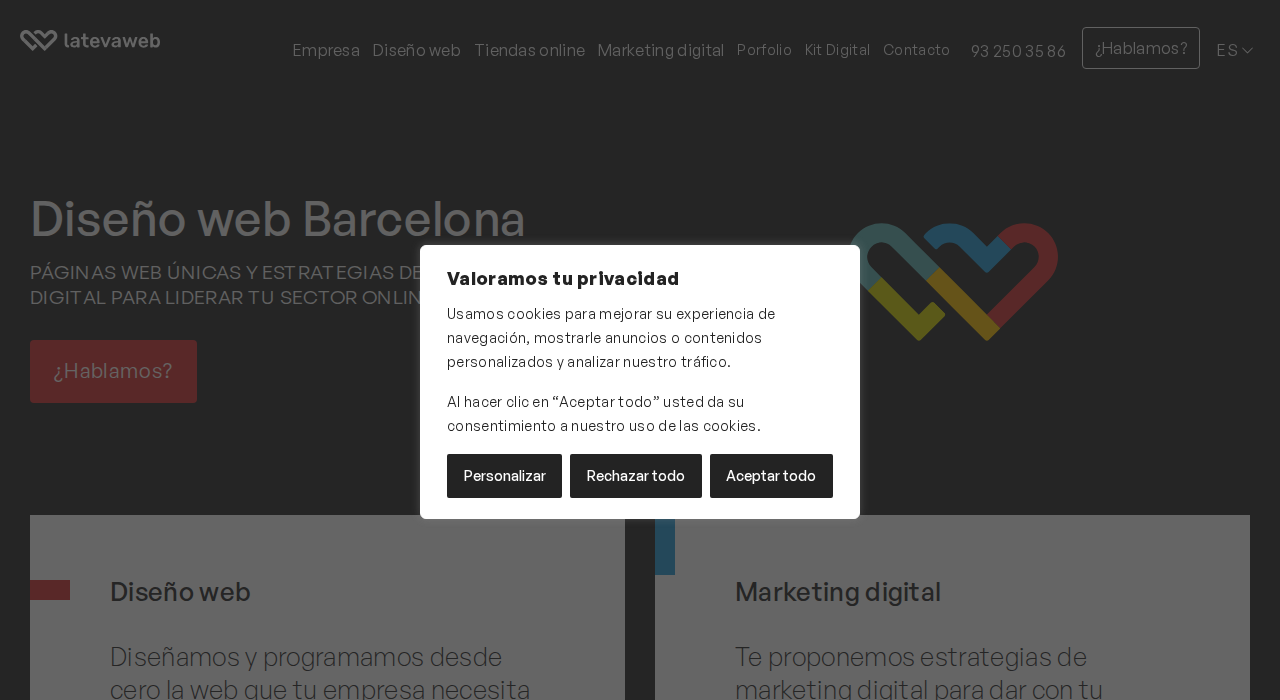 Captura de la web de La Teva Web