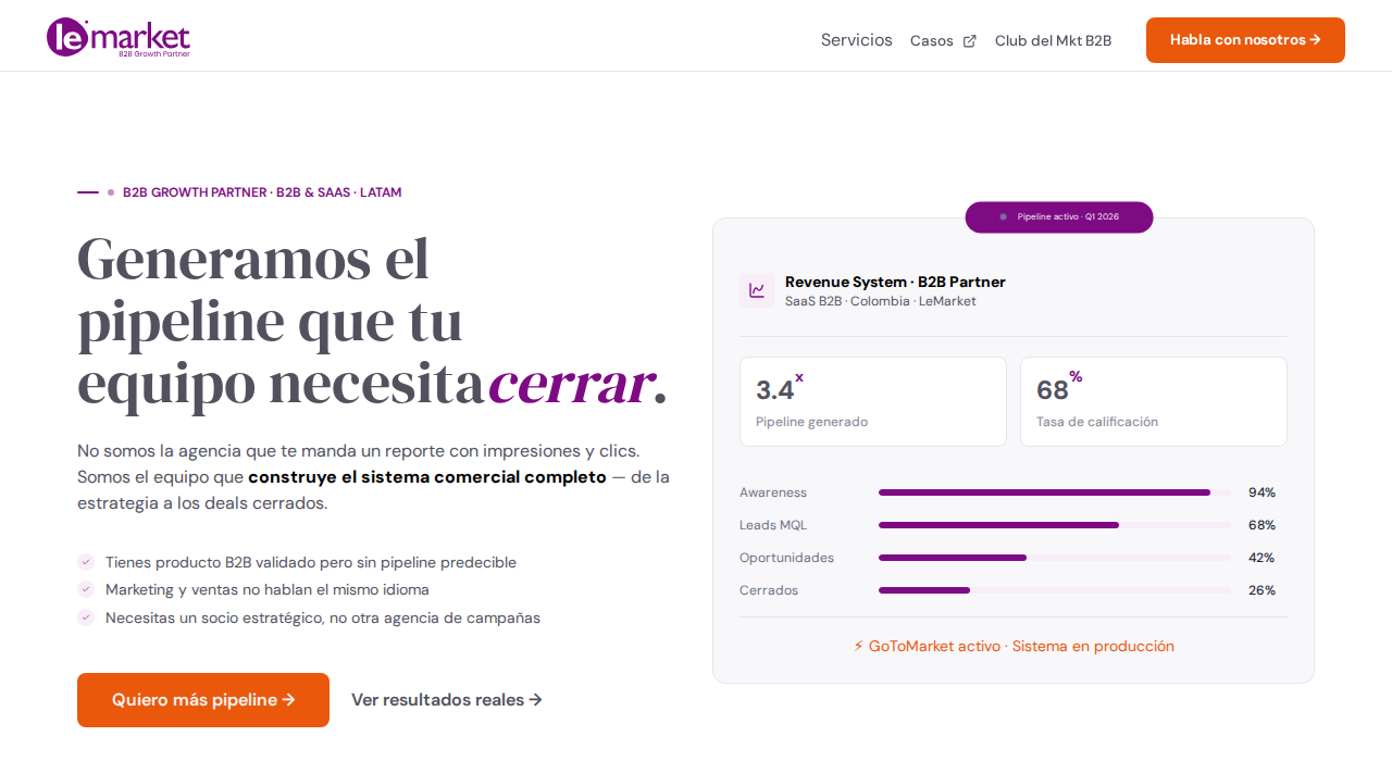 Captura de la web de LeMarket