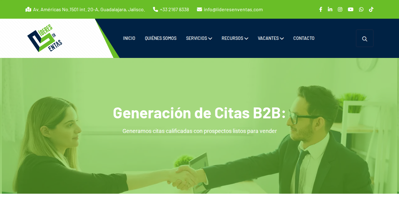Captura de la web de Líderes en Ventas