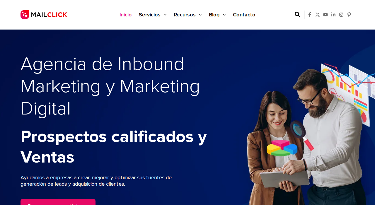 Captura de la web de mailclick