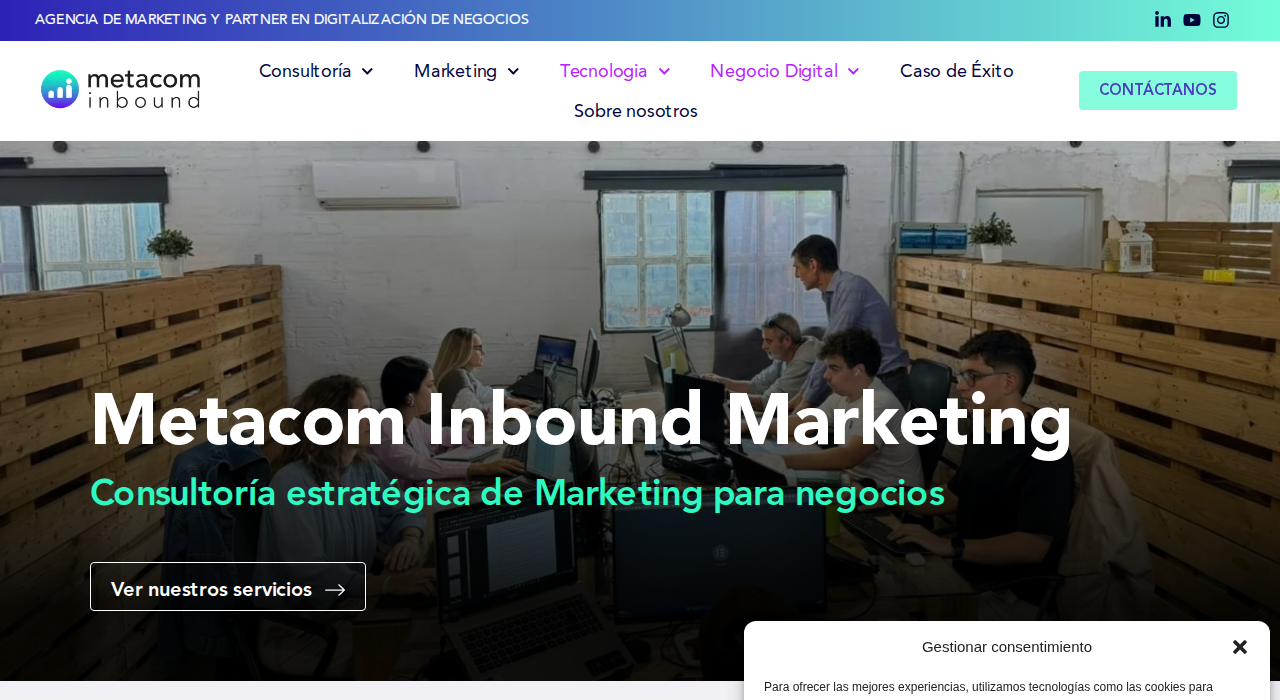 Captura de la web de Metacom