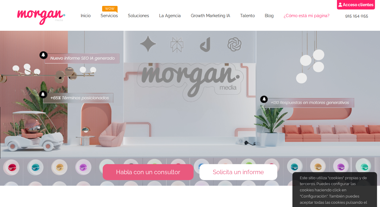 Captura de la web de morgan media