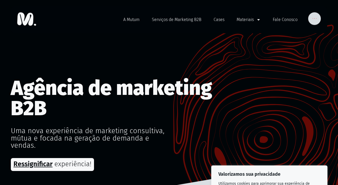 Captura de la web de Agência Mutum