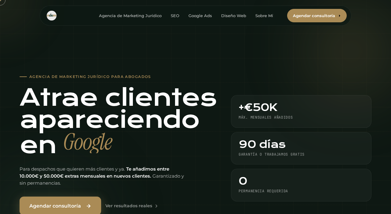 Captura de la web de nde marketing