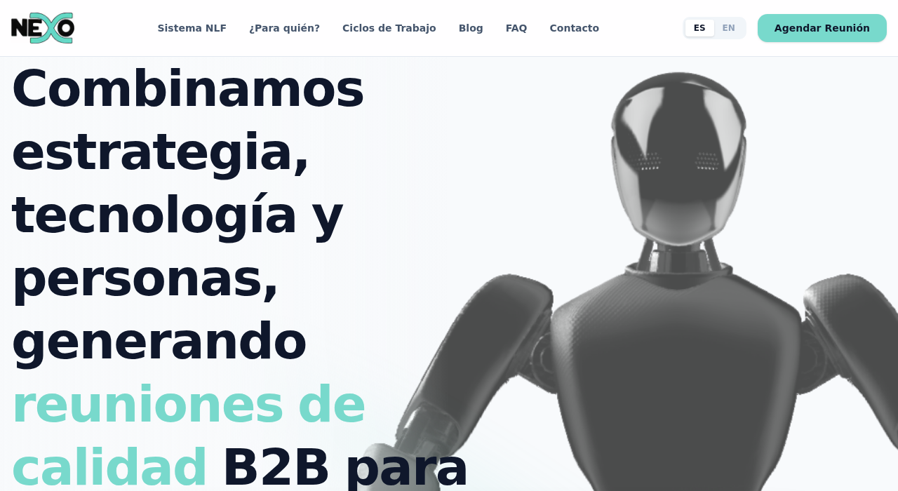 Captura de la web de Nexobound