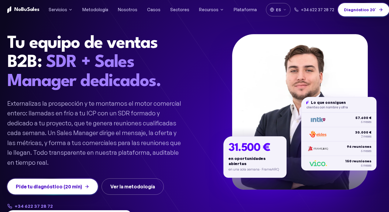 Captura de la web oficial