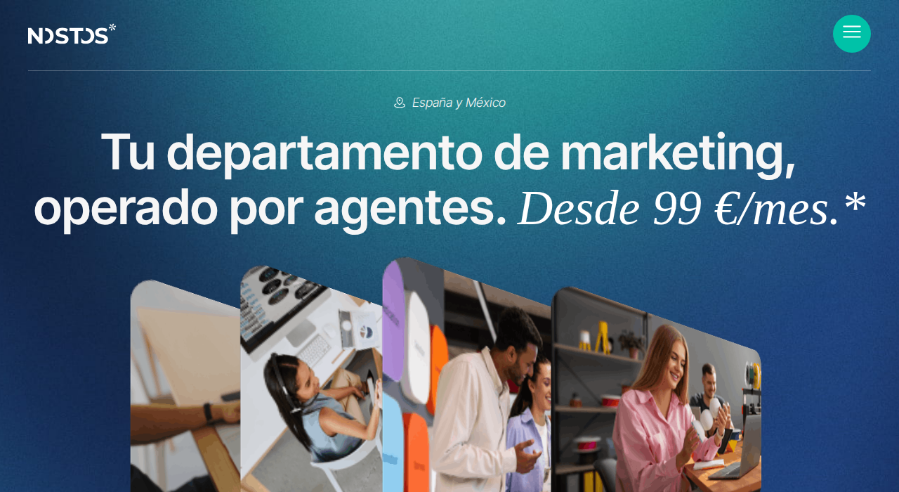 Captura de la web de Nostos Marketing
