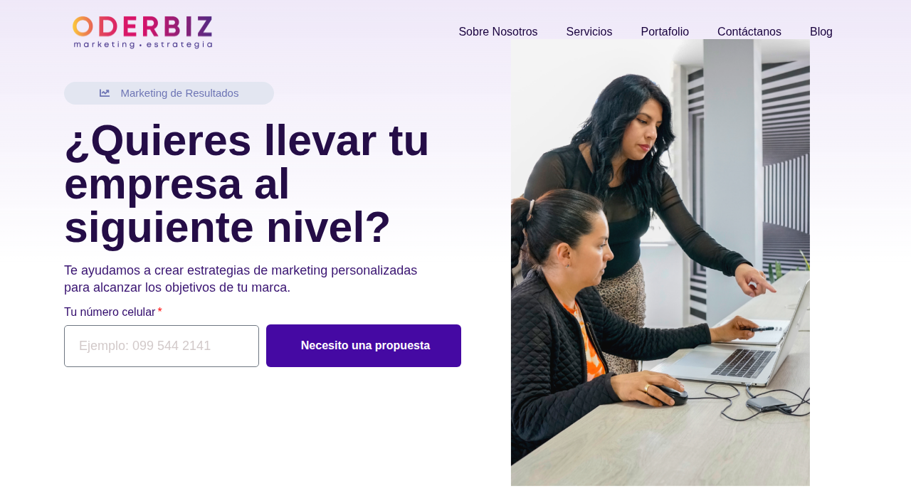Captura de la web de Oderbiz
