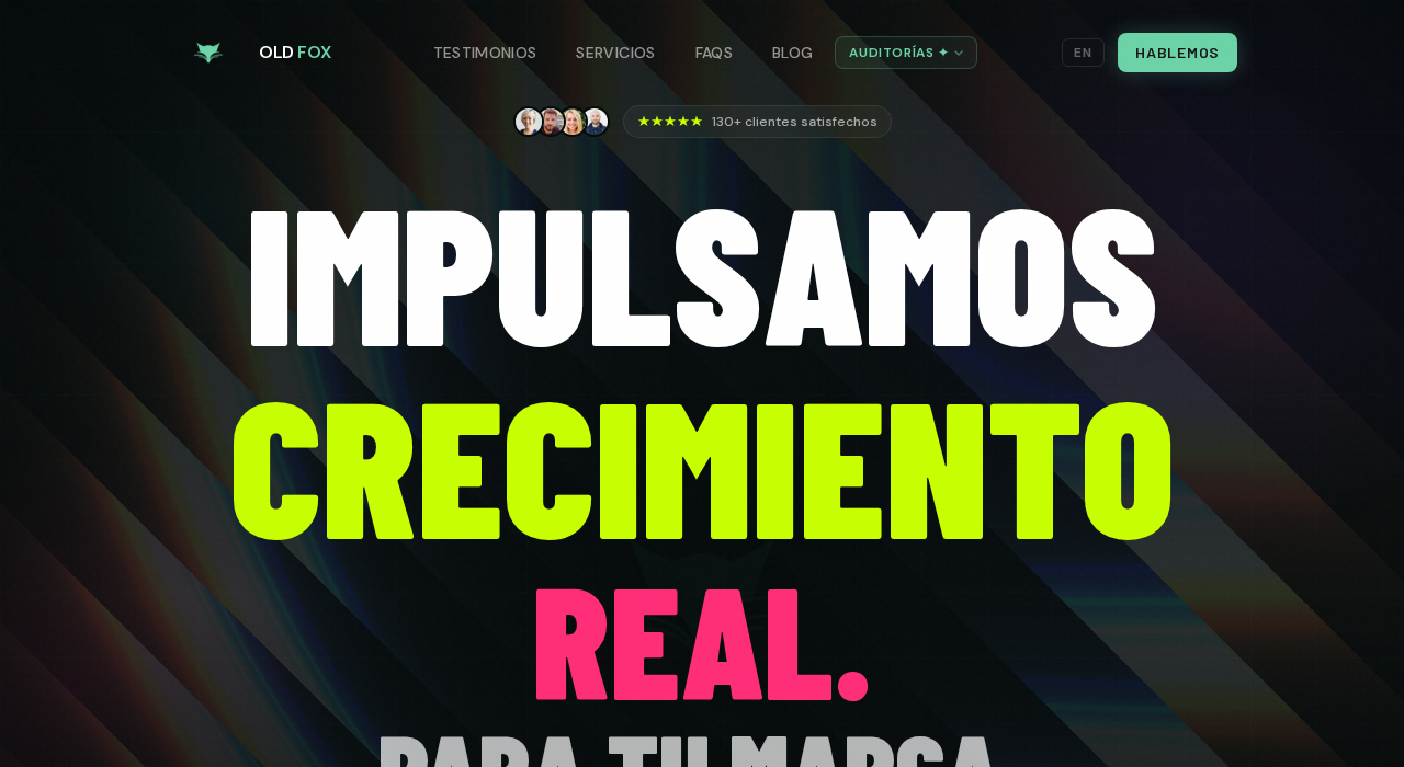 Captura de la web de Old Fox