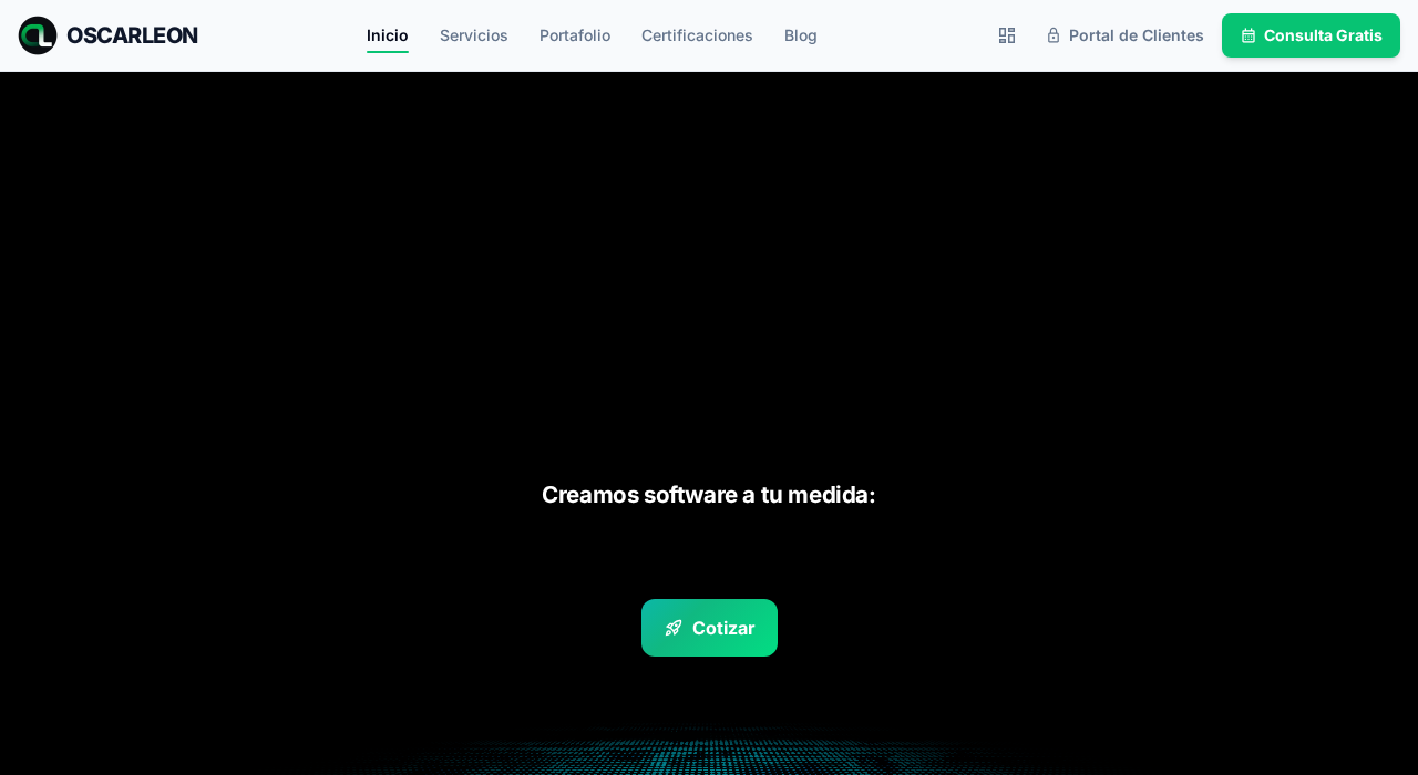 Captura de la web de Oscar León