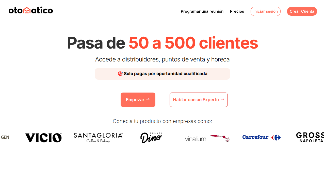 Captura de la web de Otomatico