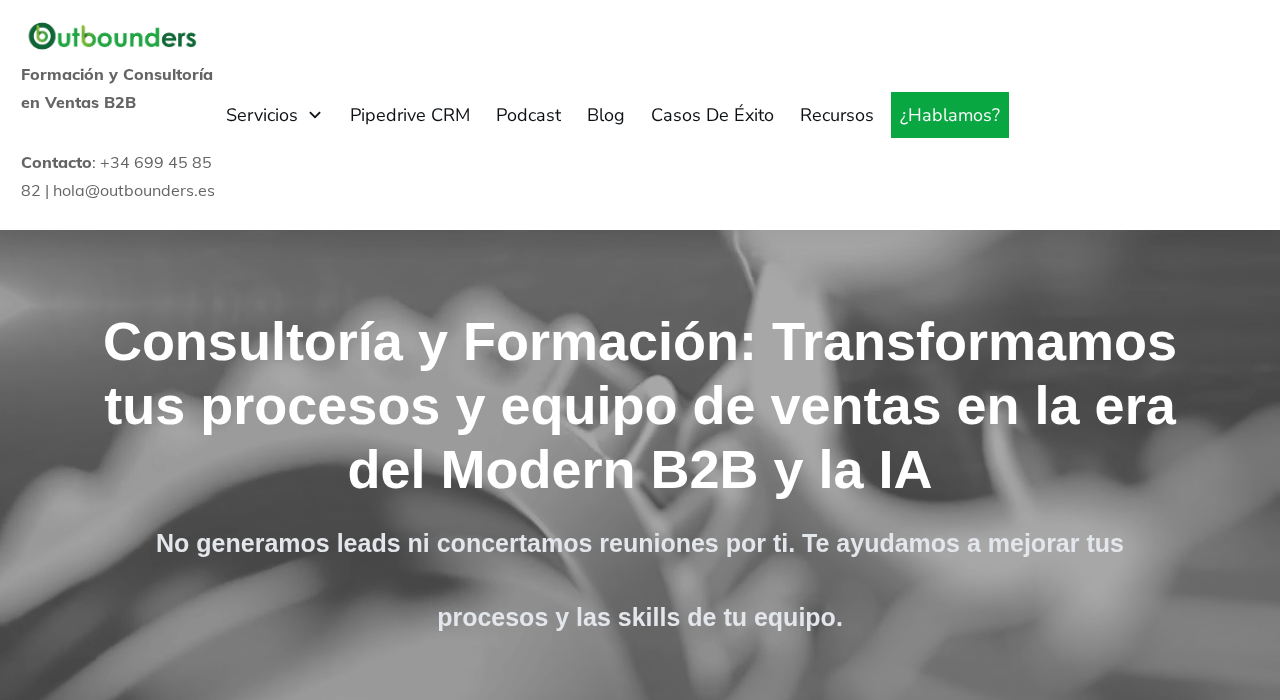 Captura de la web de Outbounders