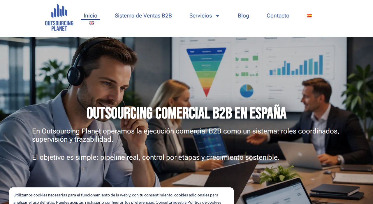 Captura de la web de Outsourcing Planet