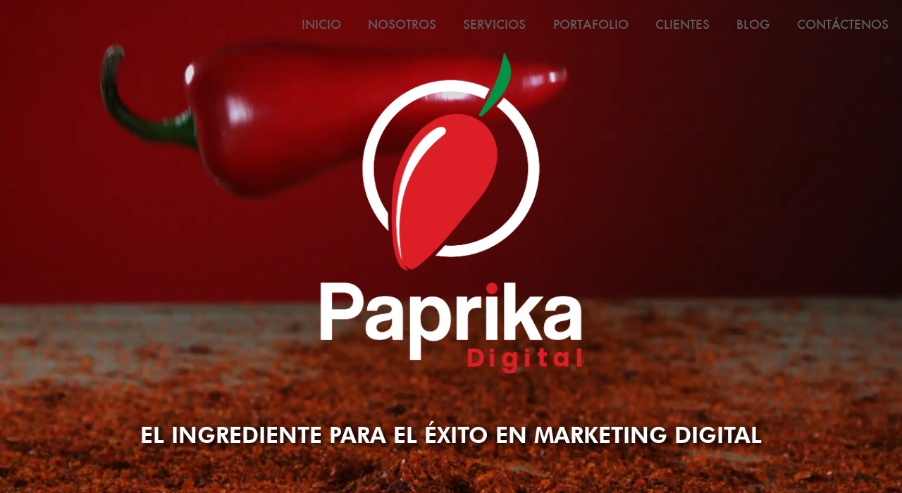 Captura de la web de Paprika Digital